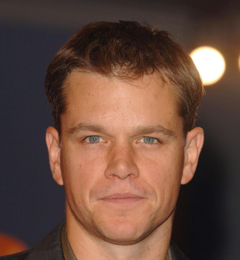 Matt Damon Eye & Hair Color