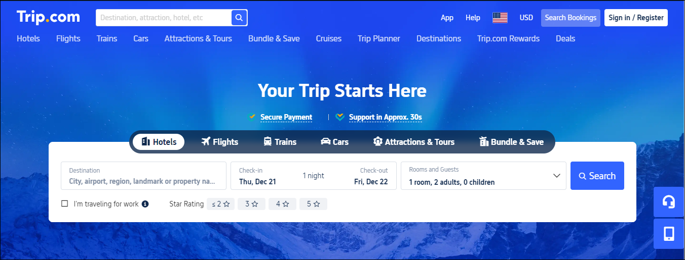 Trip.com Travel affiliate programs
